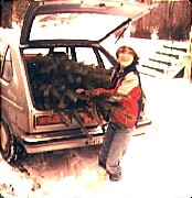 Kat McDougal; Christmas tree; snow